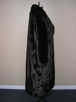 Dark Brown Faux Mink Long Coat Dark Brown Faux Mink Long Coat