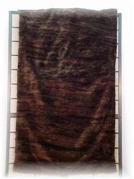 Sheared & Dyed Dark Brown Beaver Fur Blanket Sheared & Dyed Dark Brown Beaver Fur Blanket