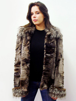 Brown Fox Sheared Fur Design Jacket Brown Fox Sheared Fur Design Jacket