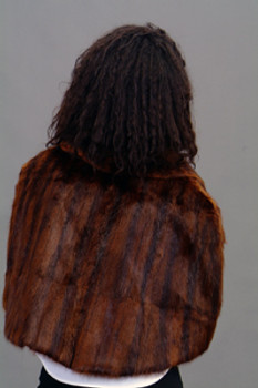 Brown Mink Fur Shawl Brown Mink Fur Shawl