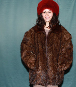 Design Mink Jacket Full Skin Mink Collar Design Mink Jacket Full Skin Mink Collar