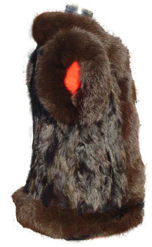 Brown Beaver Vest and Brown Trim Brown Beaver Vest and Brown Trim