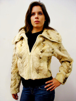 Snow Top Fox Fur Share Woman's Jacket Snow Top Fox Fur Share Woman's Jacket
