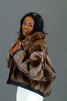 Raccoon Fur Bomber Jacket Raccoon Fur Bomber Jacket