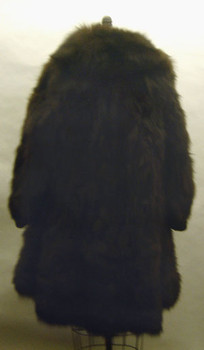 3/4 Brown Fox Fur Jacket with Flare Style 3/4 Brown Fox Fur Jacket with Flare Style