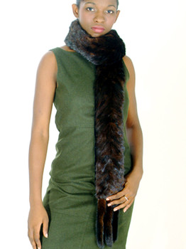 Brown Mink Fur Design Tails Boa Brown Mink Fur Design Tails Boa