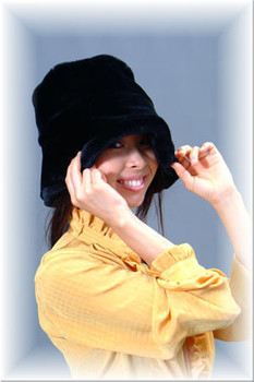 Black Faux Fur Hat Black Faux Fur Hat