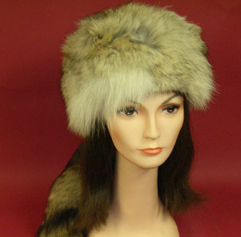 Coyote Full skin Daniel Boone Hat Coyote Full skin Daniel Boone Hat