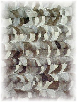 Sheared Multicolored Mink Fur Blanket Sheared Multicolored Mink Fur Blanket
