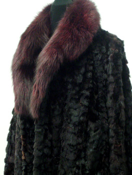 Vintage Fur Burgundy Sable Coat Vintage Fur Burgundy Sable Coat