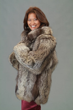 Indigo Fox Fur Jacket Indigo Fox Fur Jacket