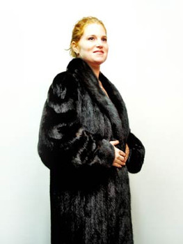 Mahogany Mink Coat - Classic Look Dark Mahogany Mahogany Mink Coat - Classic Look Dark Mahogany