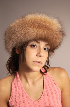 Crystal Fox Full Skin Fur Head Wrap Crystal Fox Full Skin Fur Head Wrap