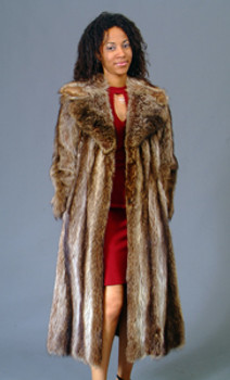 Vintage Fur Raccoon Full Skin Coat Vintage Fur Raccoon Full Skin Coat
