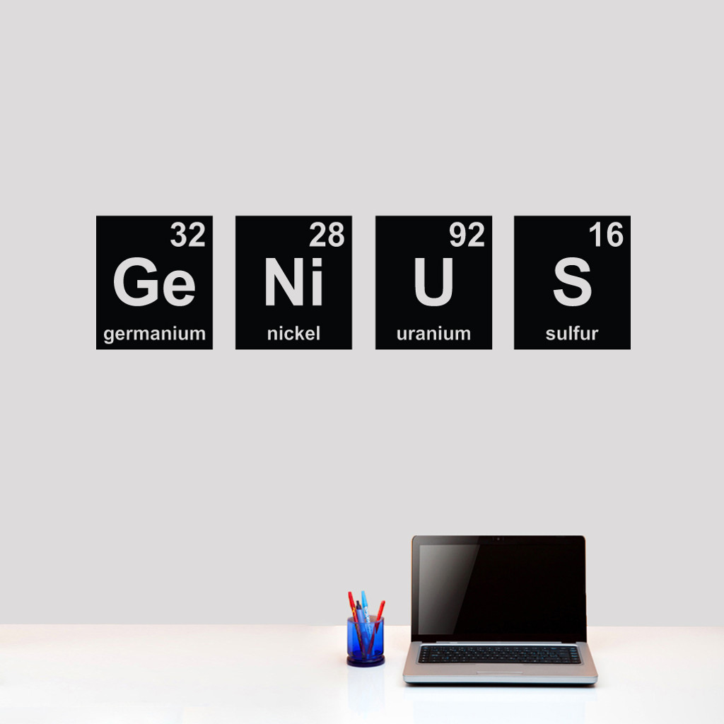Genius Periodic Table Wall Decals Decor Stickers Genius Periodic Table Wall Decals 48 Wide X 12 Tall Sample Image