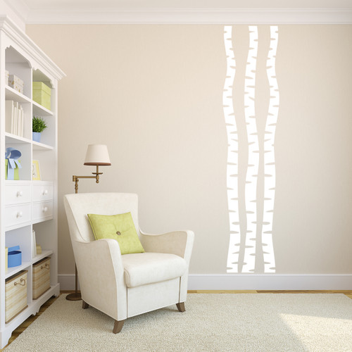 Birch Trees Wall Decal Set Sample Image