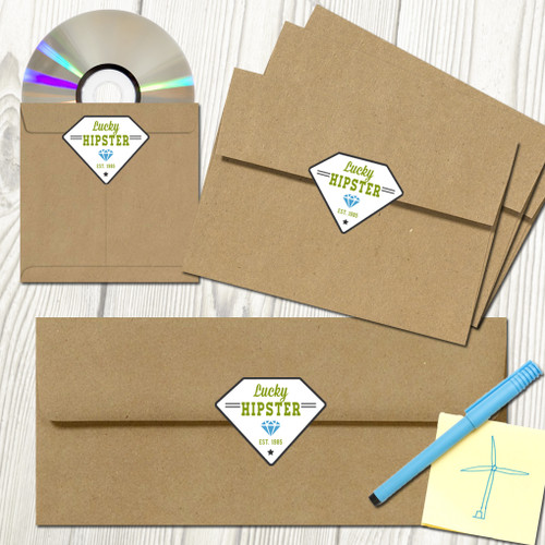 Custom Envelope Seals Decals and Stickers