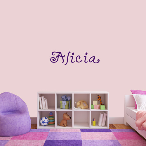 Custom Funky Name Wall Decal 48" wide x 13" tall Sample Image