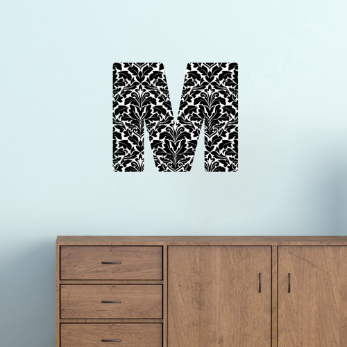Printed Pattern Block Monogram Wall Decals and Stickers