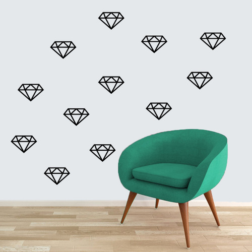 Diamonds Wall Decals Large Sample Image