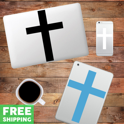 Cross Device Decals Water Bottle Sticker
