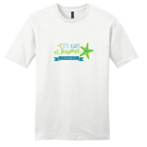 White It's Always Summer Somewhere T-Shirt
