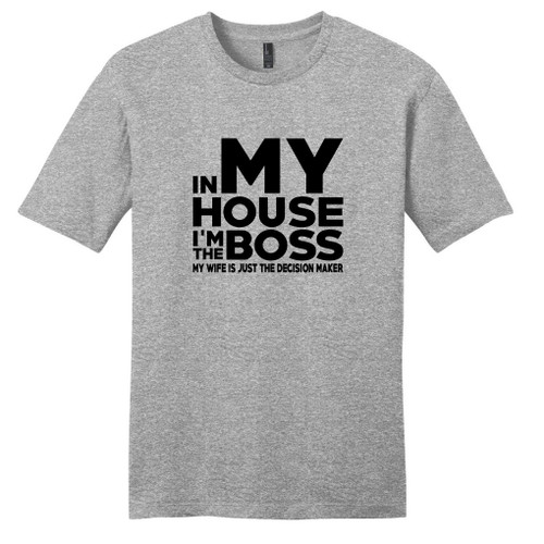 Light Heathered Gray I'm The Boss T-Shirt