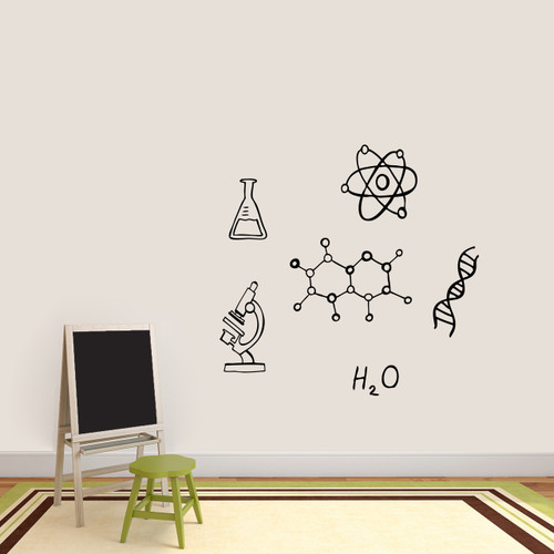 Chemistry Set Wall Decal Large Sample Image