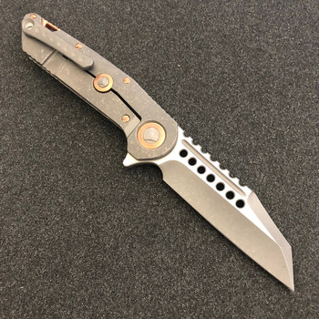 Microtech Custom Warhound Flipper w/Copper Microtech Custom Warhound Flipper w/Copper