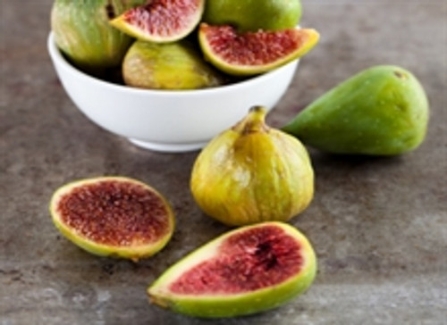 Fresh figs in a white bowl