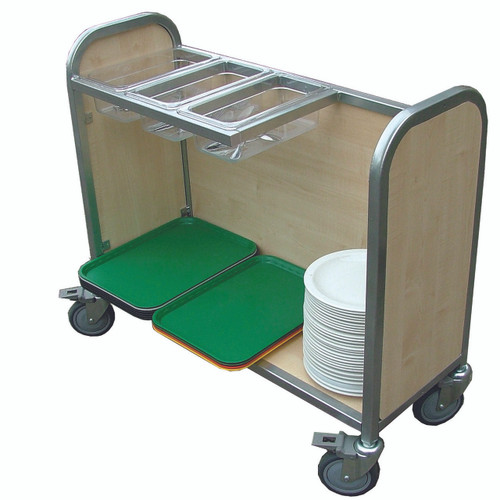 Wooden Cutlery Trolley