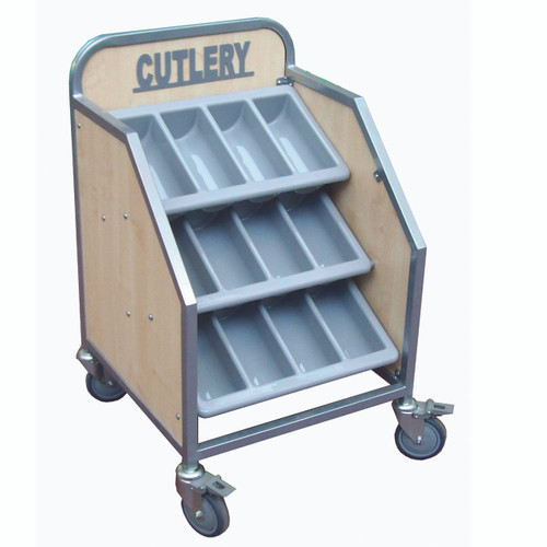 Wooden Cutlery Trolley