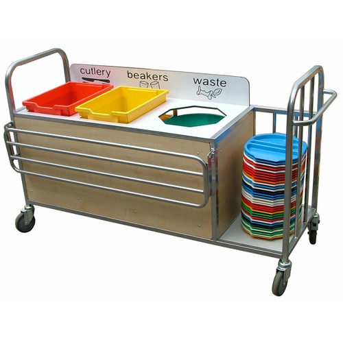 Clearing Trolley With wood front