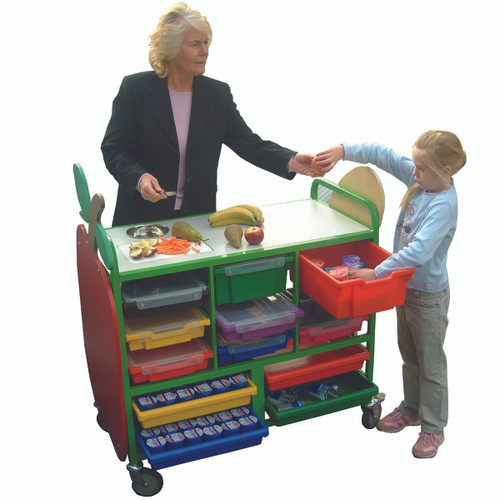Large Mobile Fruit Trolley