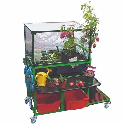 Garden Trolley with Greenhouse cover