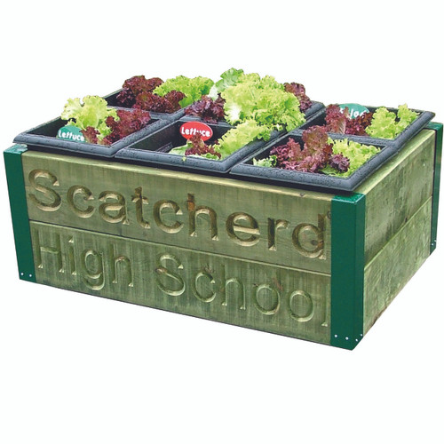 6 planter Garden box ( including engraving ) (JP3EN)