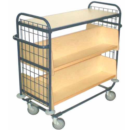 Wood and steel trolley
