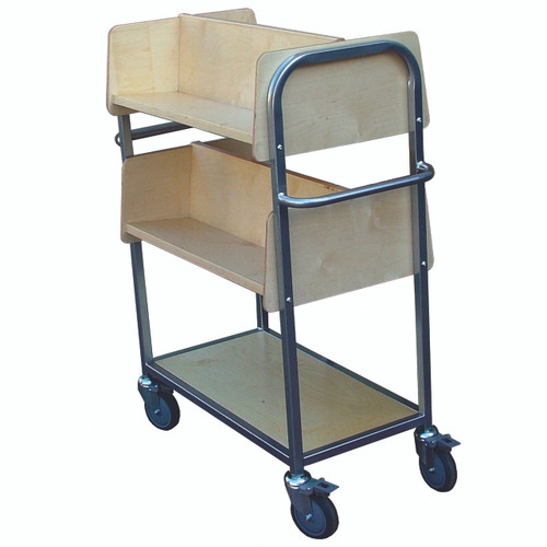 Wood and steel trolley