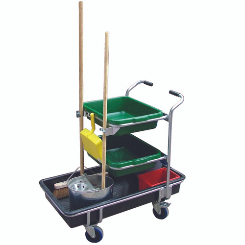 Multi-purpose cleaning trolley