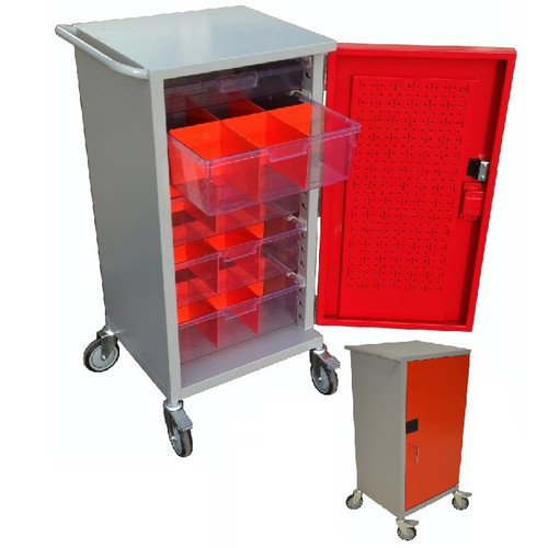 Small Meds Trolley with interchangeable shelves
