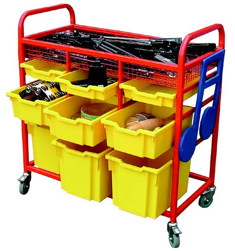 Instrument storage trolley