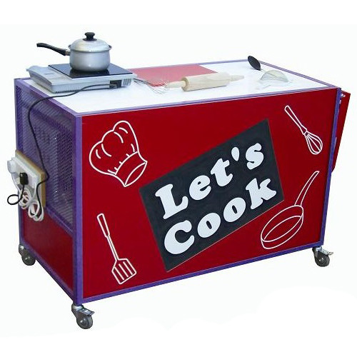 Cooker Trolley with Extending Table