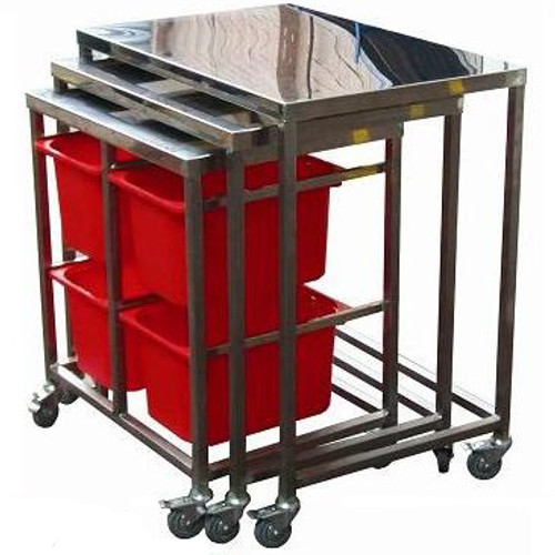 Stainless Nesting Trolley Set