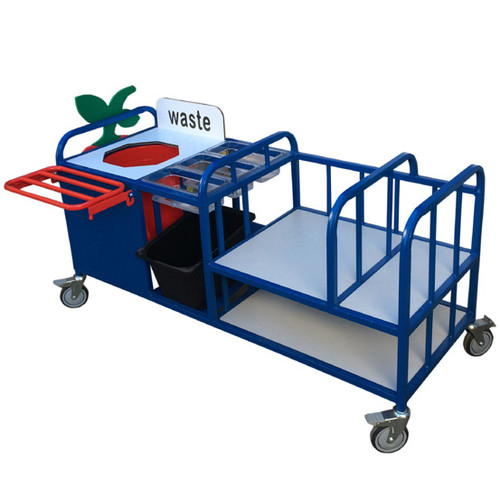 Extended Clearing Trolley With Cutlery Trays (34SDJN)