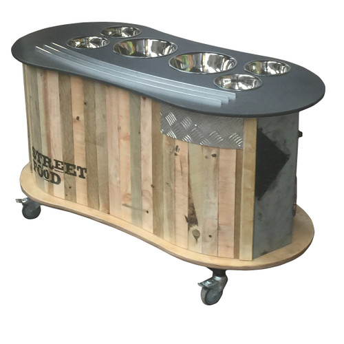 Street Curved Salad Station