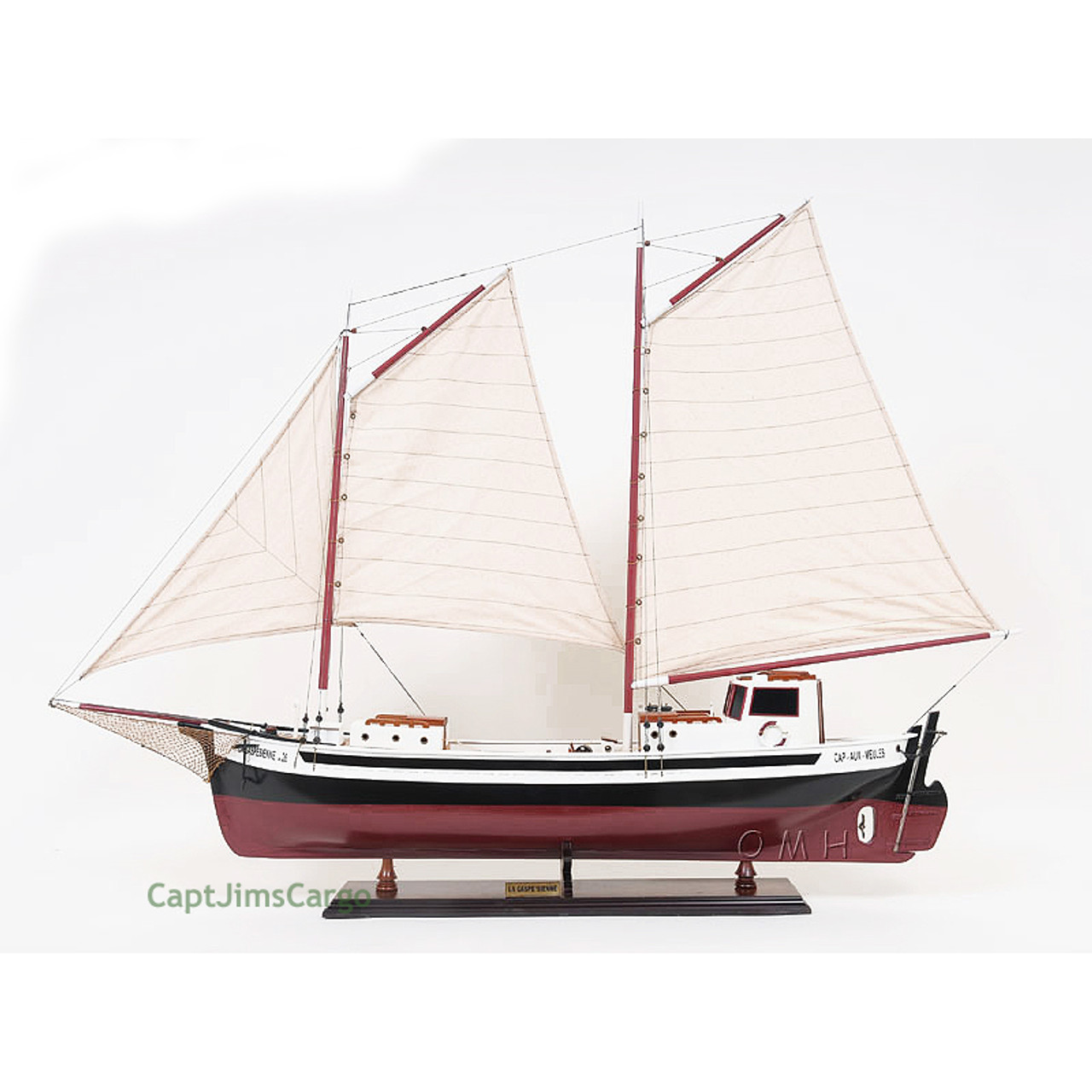 la gaspésienne fishing boat wooden schooner model 43