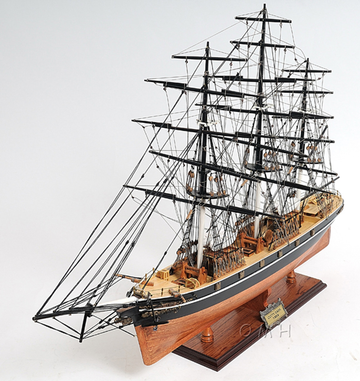 Cutty Sark NO SAILS Wooden Tall Ship Model 34" China Tea Clipper ...