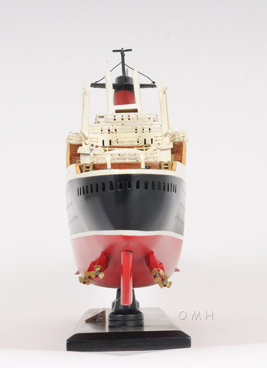 ss france ocean liner wooden model french cruise ship 32
