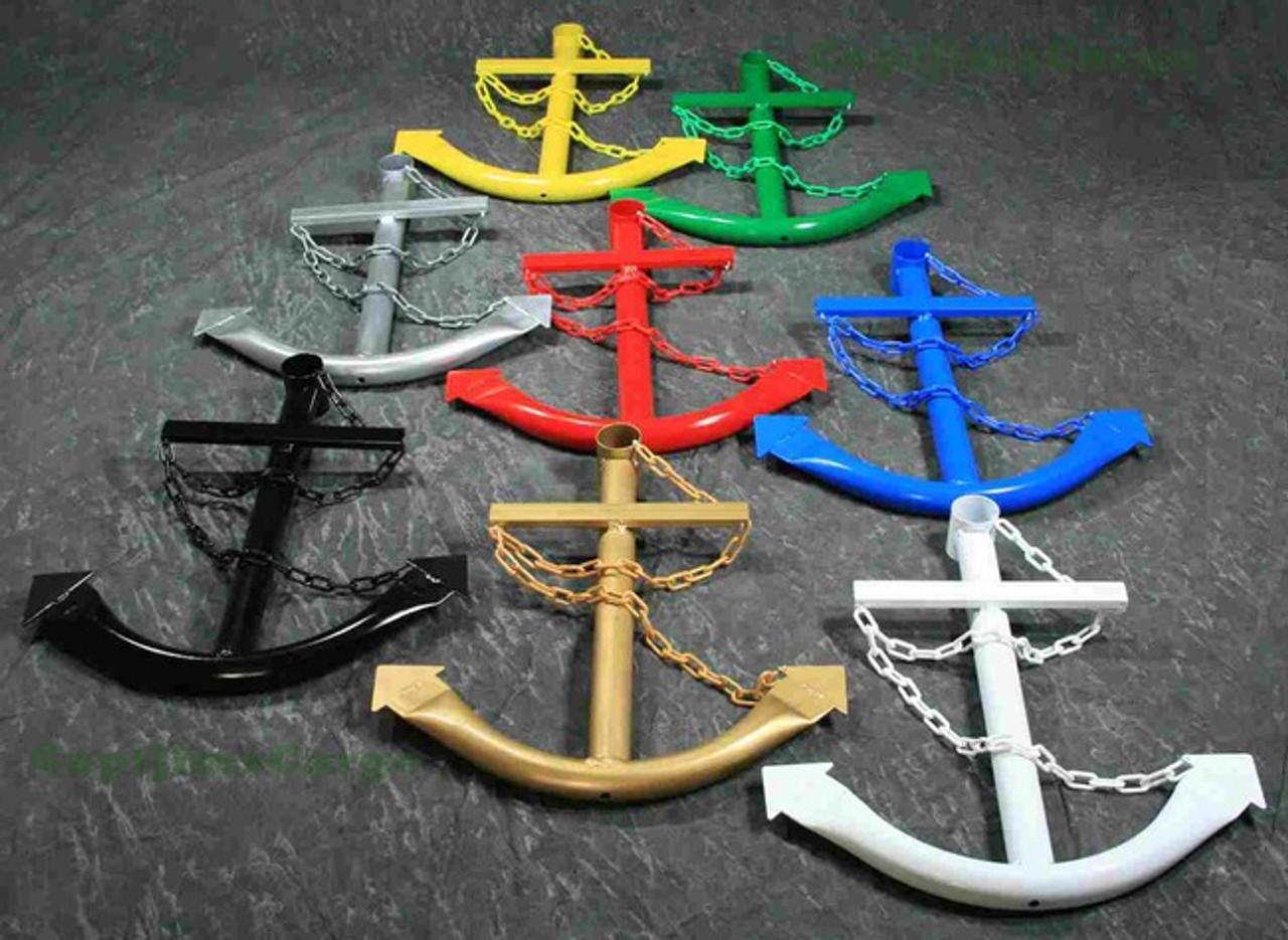 If you're looking for more yard decorating ideas. Metal 3' Navy Ship's Anchor 6 COLORS Wall Art Yard Decor ...