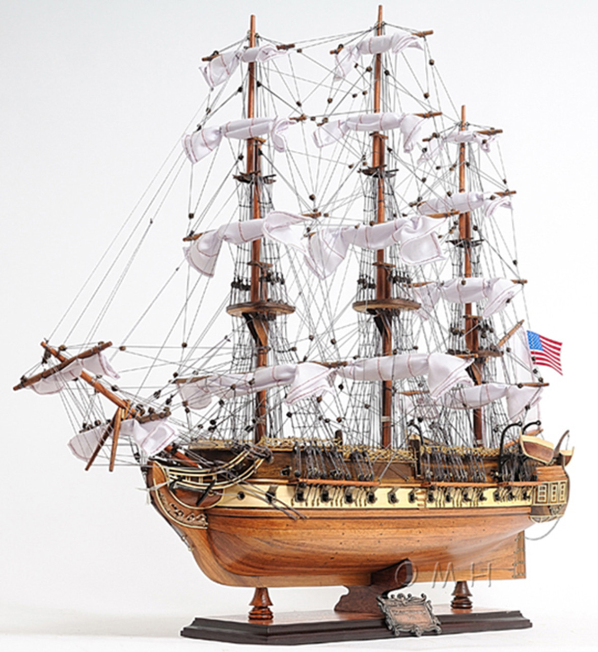 uss constitution 1798 wooden model tall ship 29